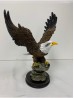 12" Eagle on wood base: pc